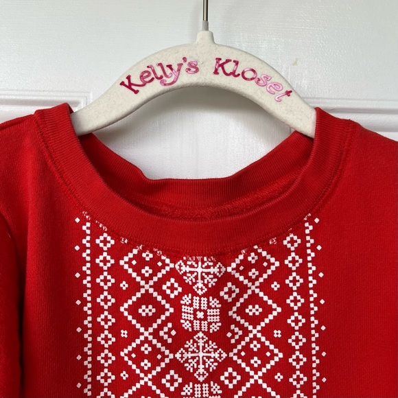 •Carter’s•  Shimmery Snowflake Sweatshirt Top - Size 6 - Picture 3 of 7